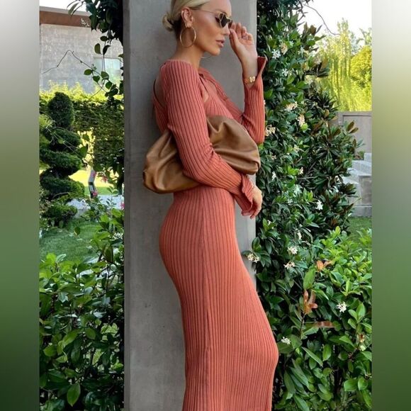 Zara Knit Cut Out Dress New - Picture 5 of 9